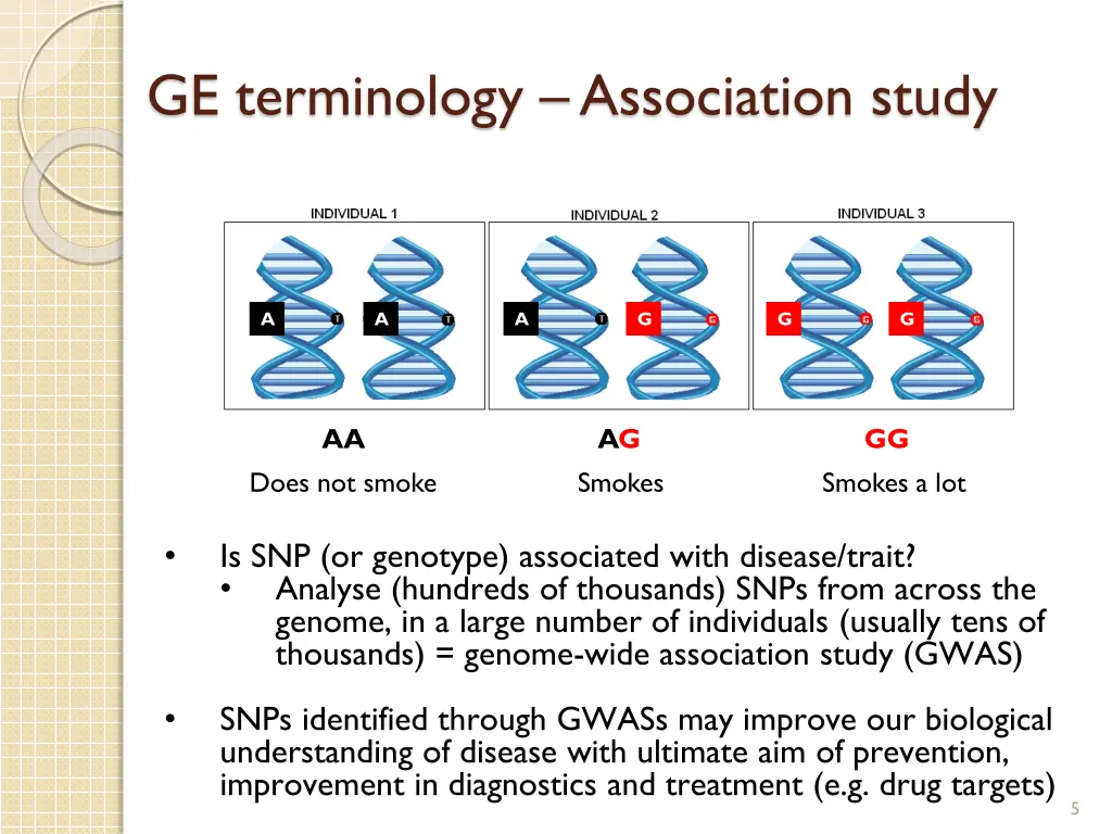 ge terminology association study