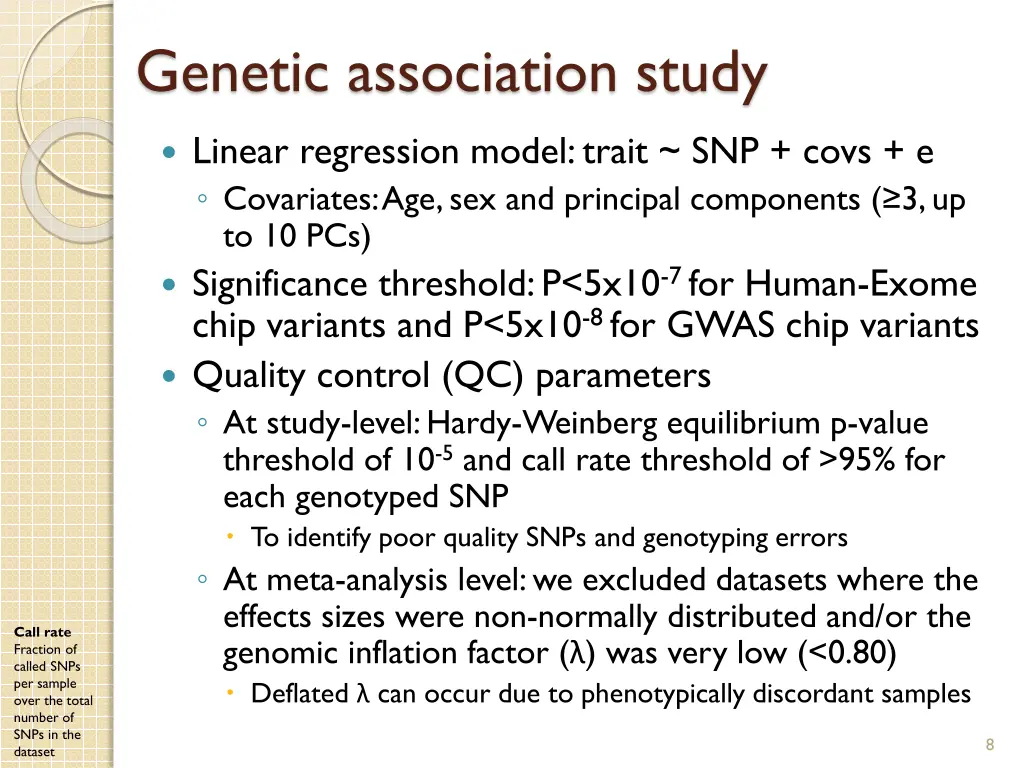 genetic association study