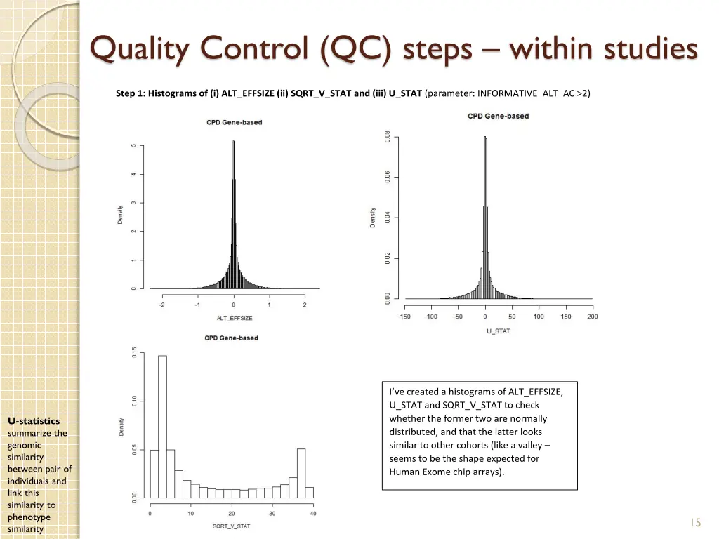 quality control qc steps within studies