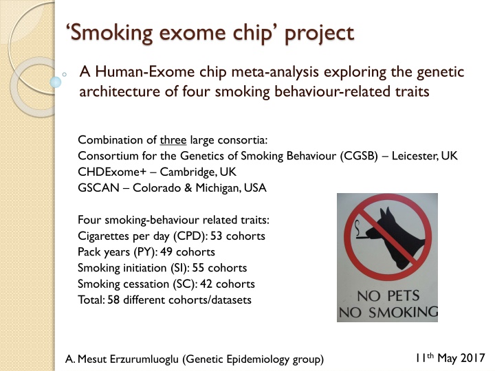 smoking exome chip project