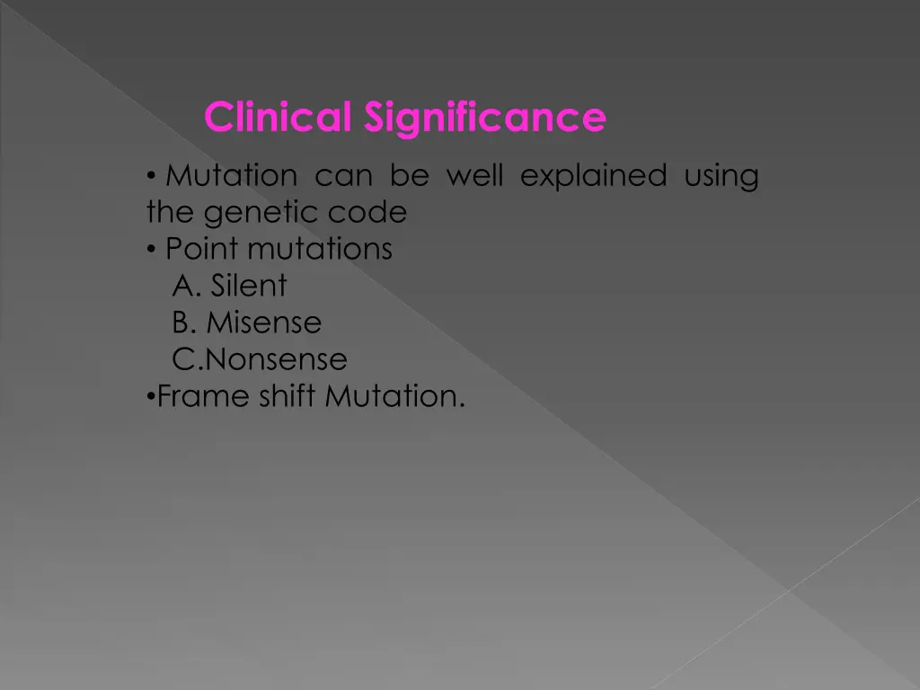 clinical significance mutation can be well