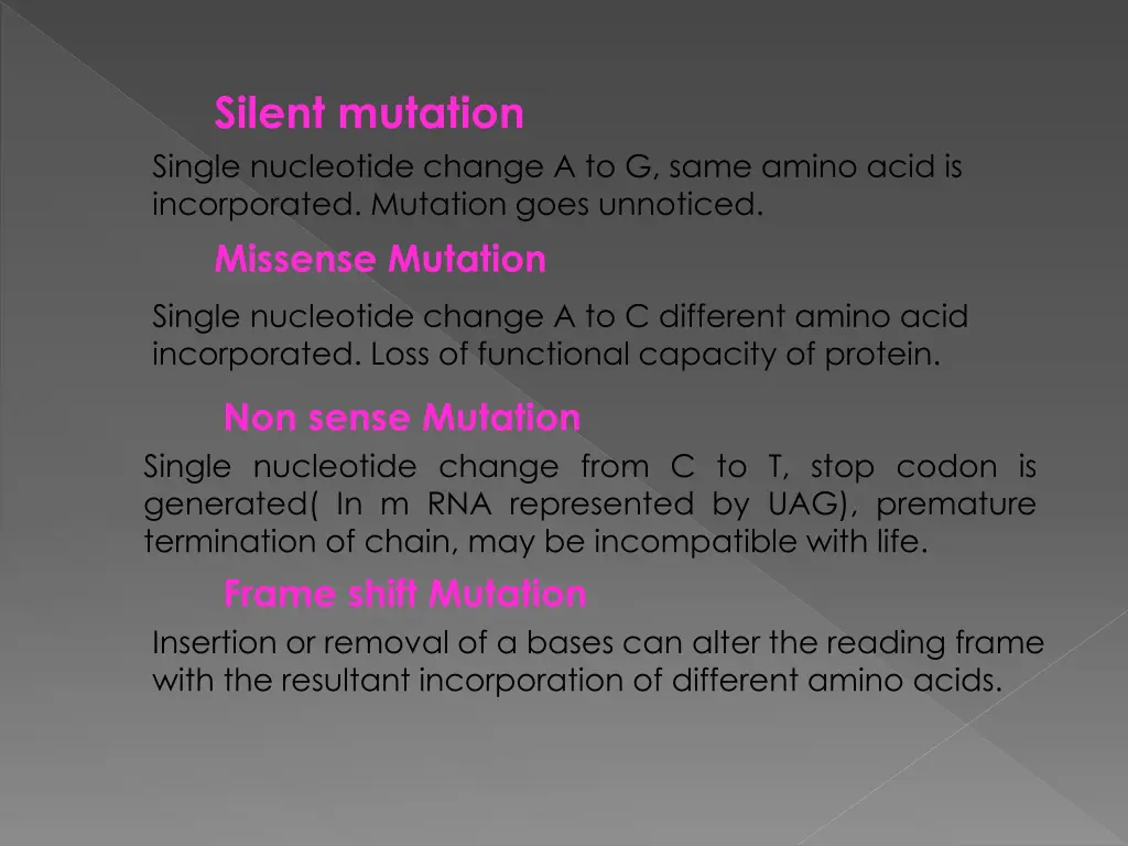 silent mutation single nucleotide change