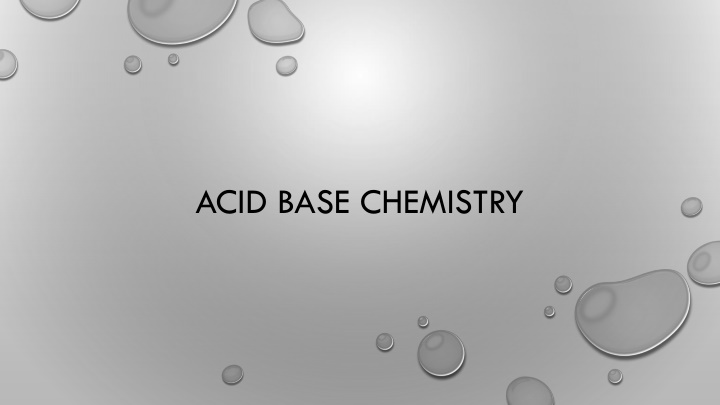 acid base chemistry