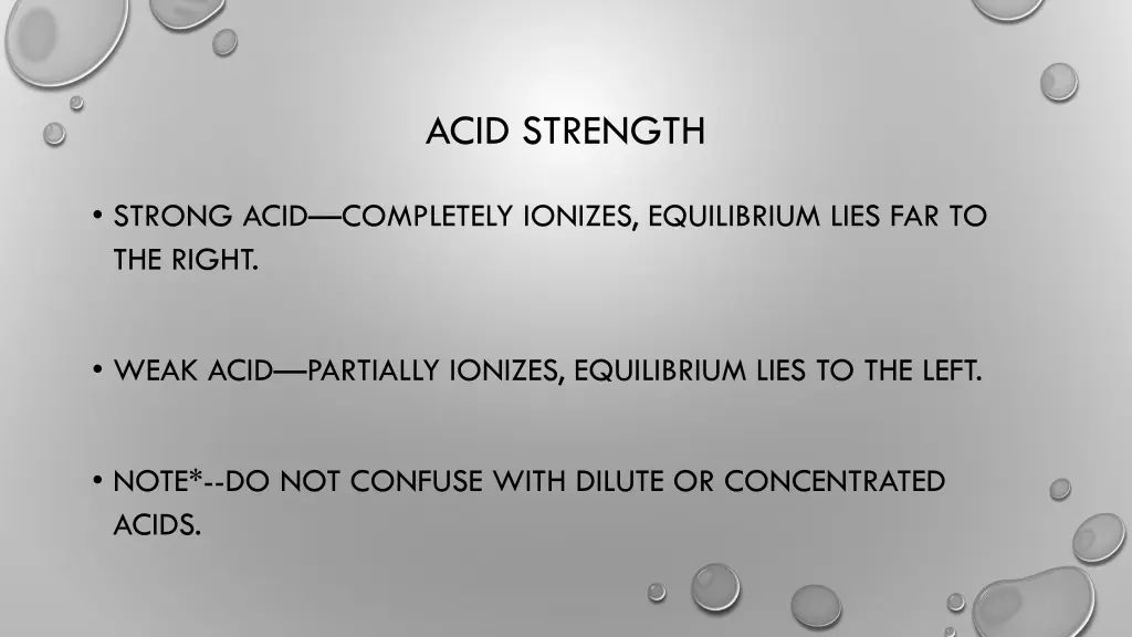 acid strength