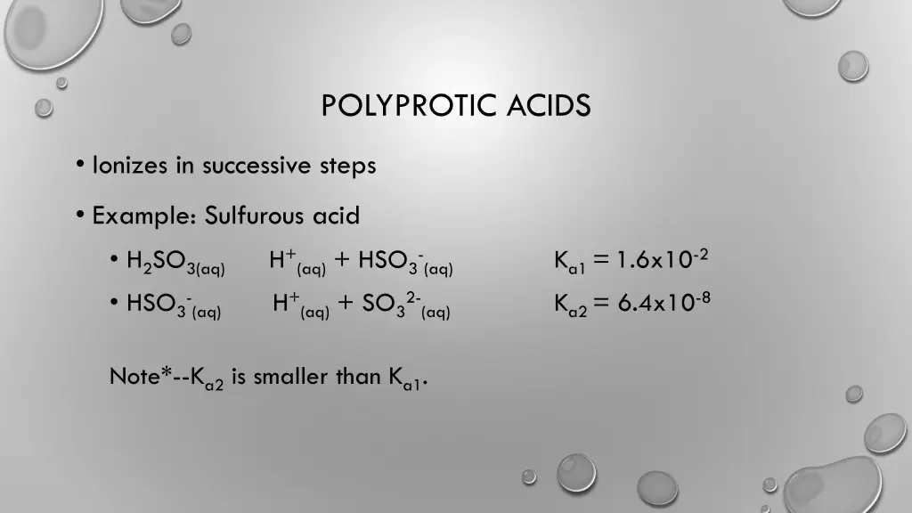 polyprotic acids