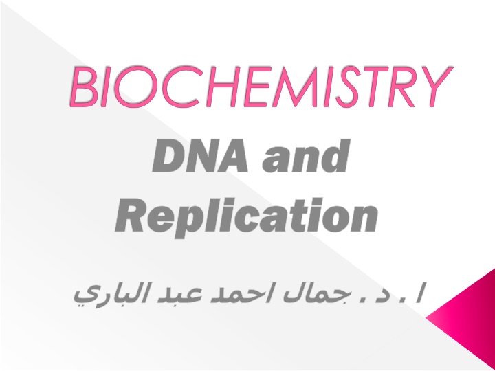 biochemistry dna and dna and replication