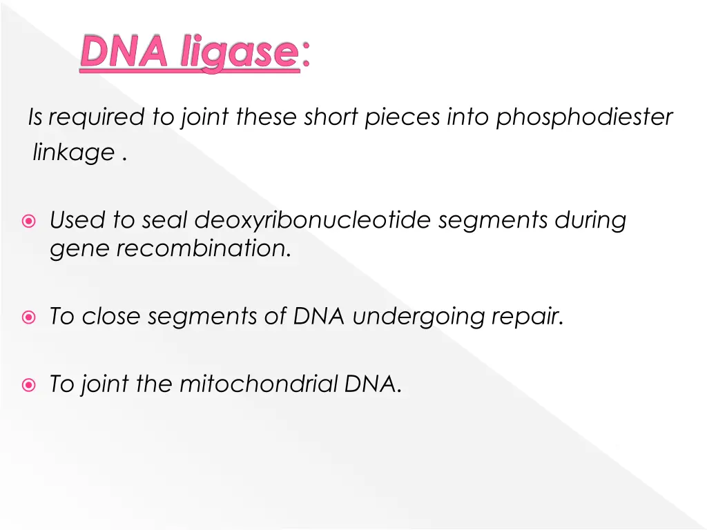 dna ligase