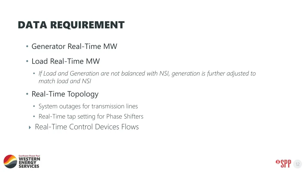 data requirement