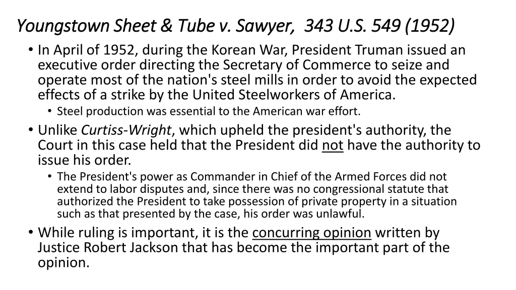 youngstown sheet tube v sawyer youngstown sheet