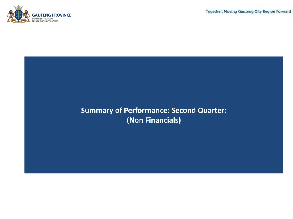 executive summary of quarterly financial 4