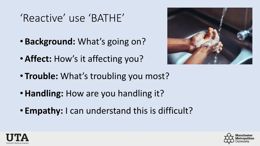 reactive use bathe