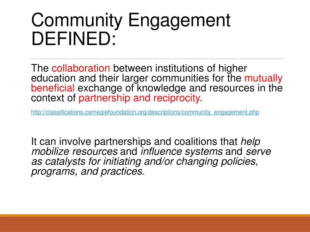 community engagement defined