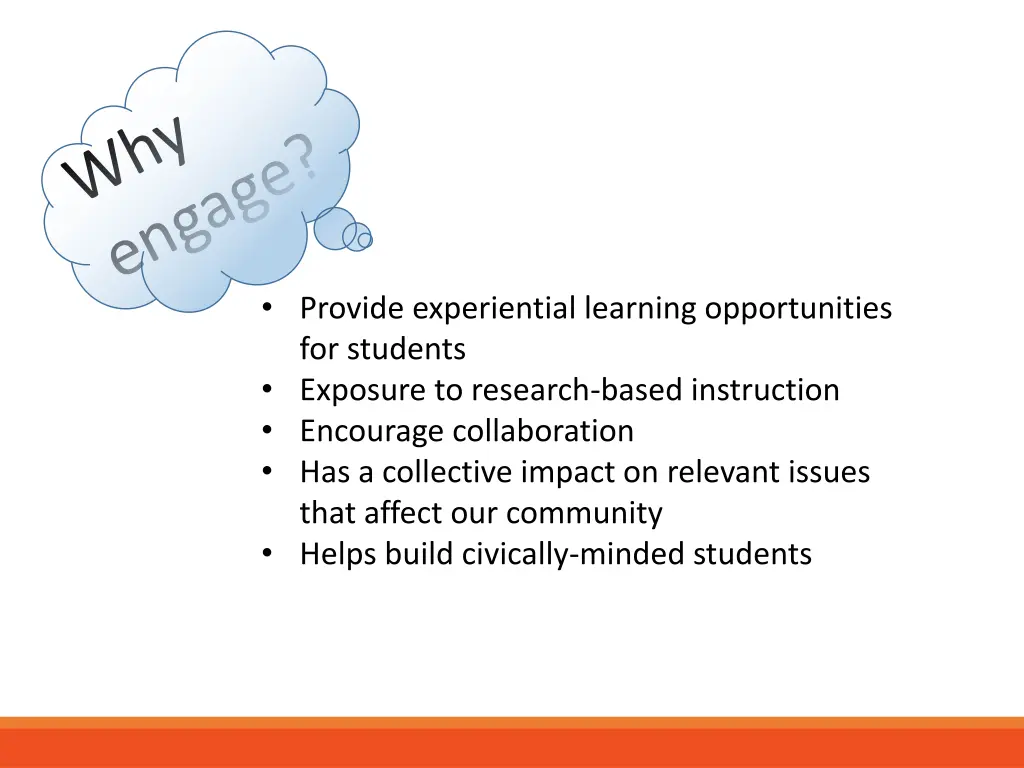 provide experiential learning opportunities