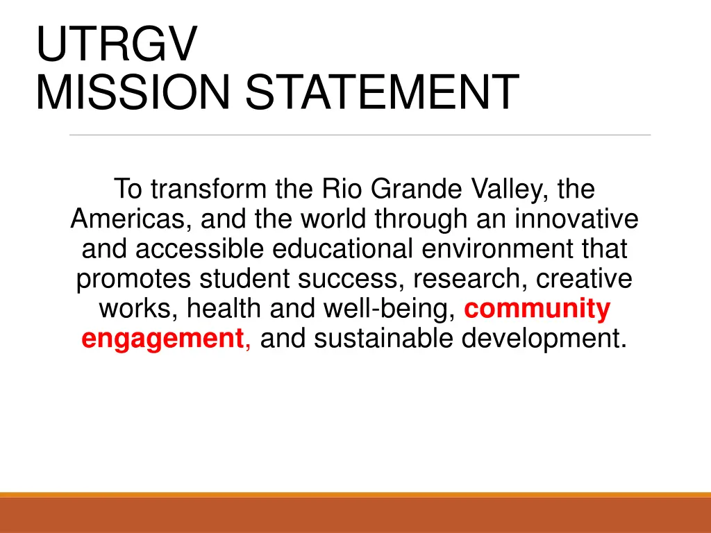 utrgv mission statement