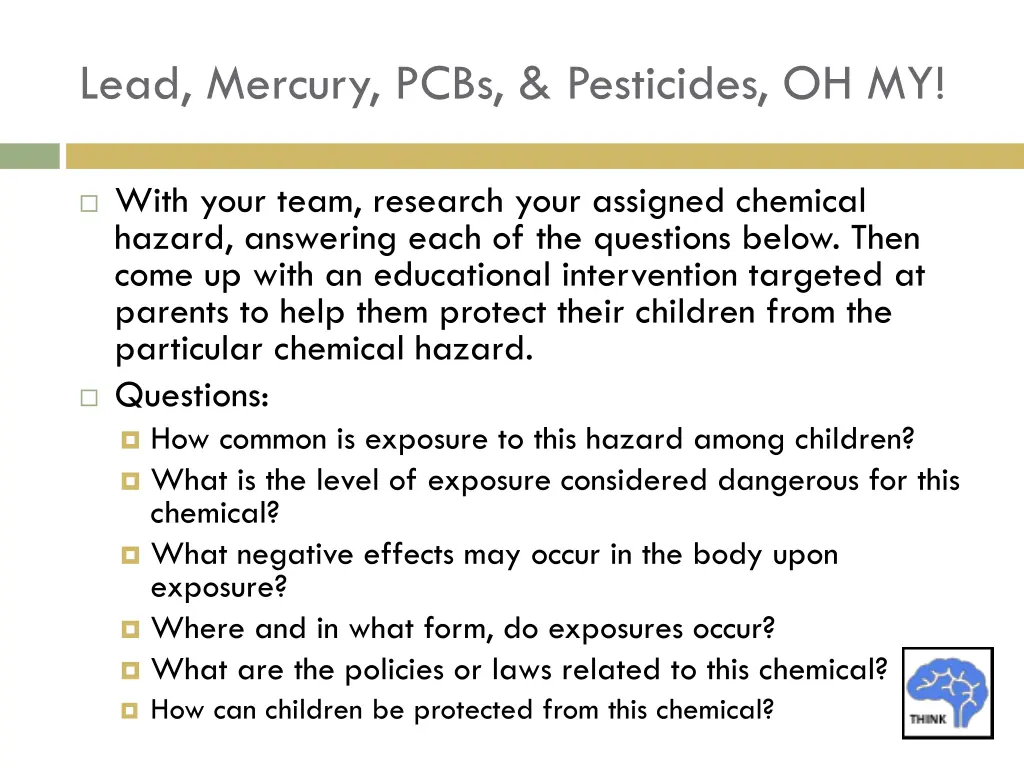 lead mercury pcbs pesticides oh my