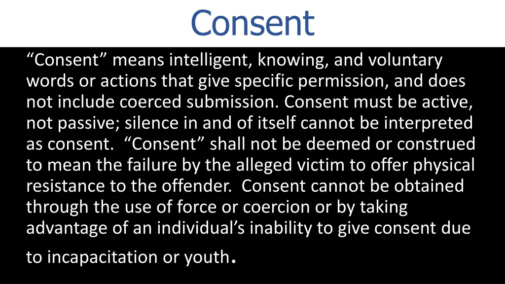 consent