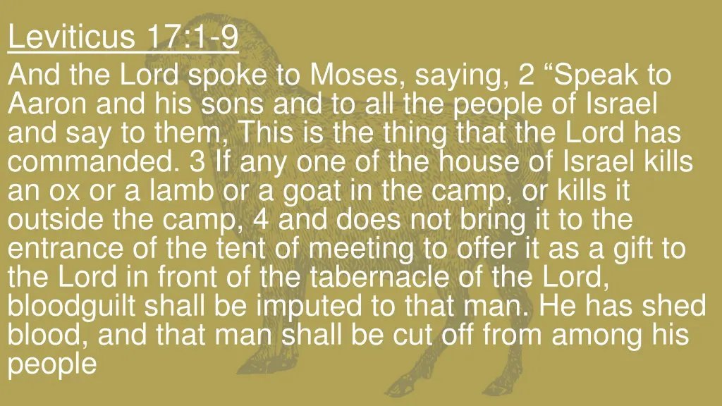 leviticus 17 1 9 and the lord spoke to moses