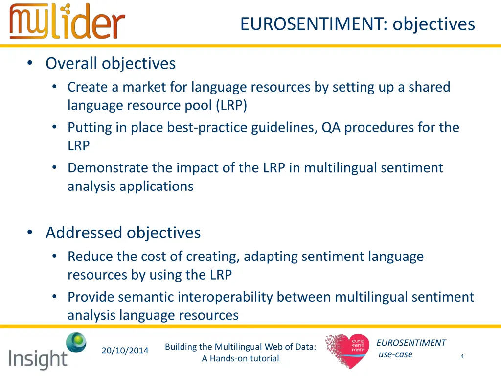 eurosentiment objectives