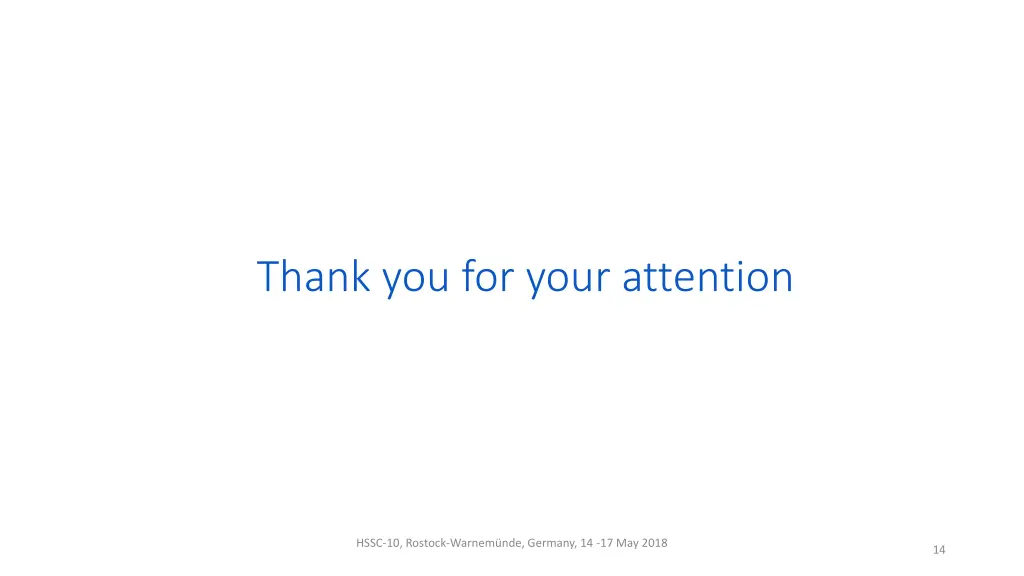 thank you for your attention