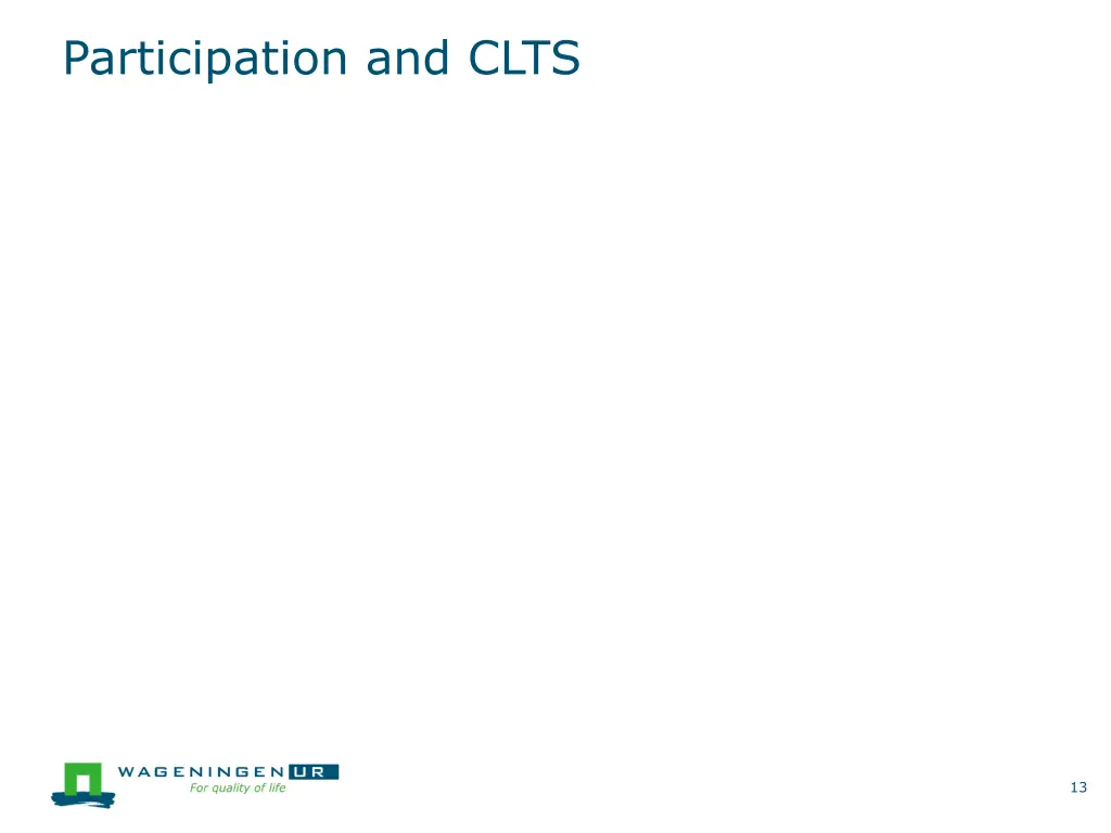 participation and clts 1