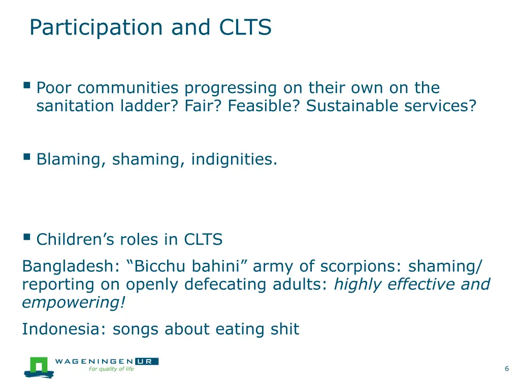 participation and clts