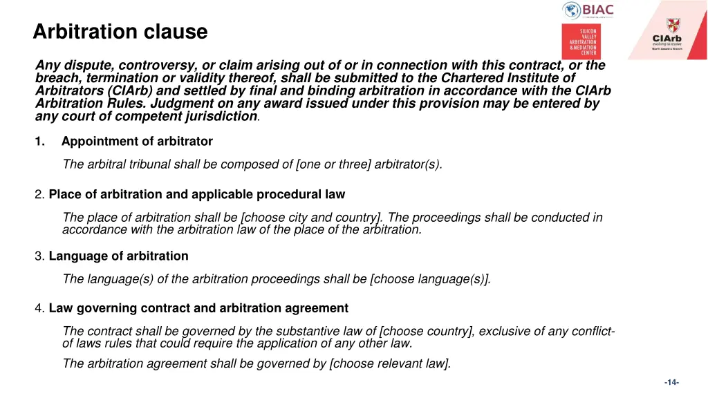 arbitration clause