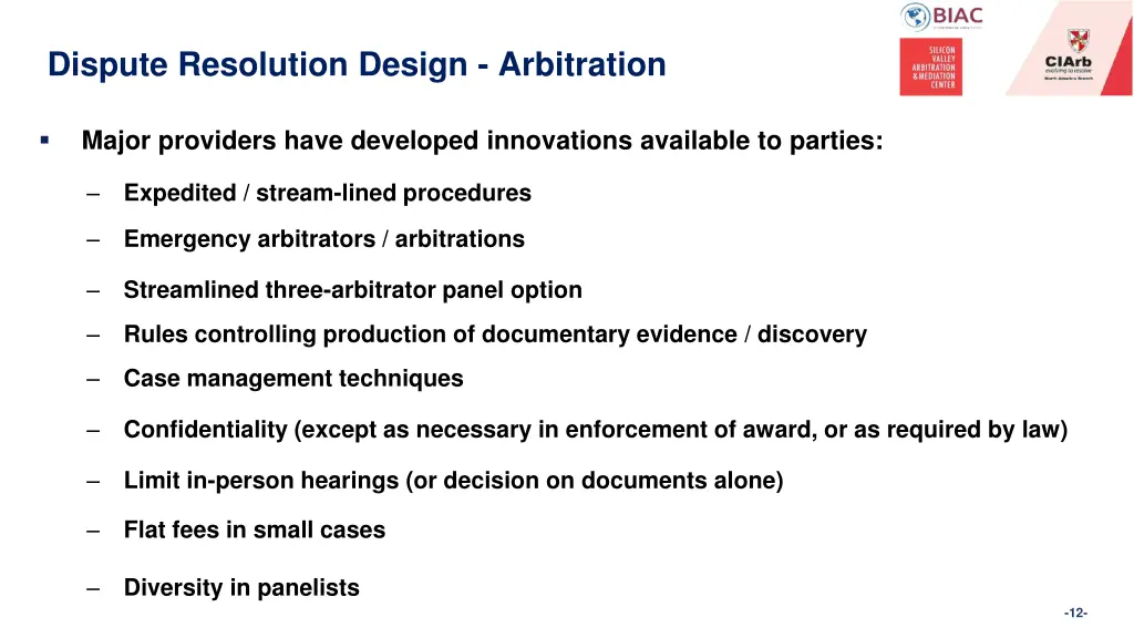 dispute resolution design arbitration