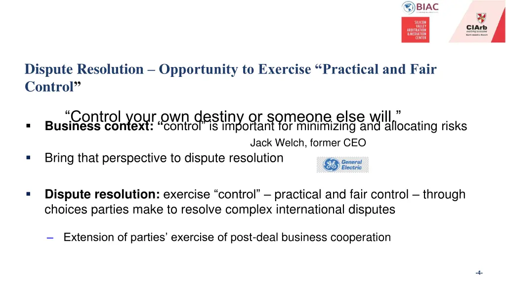 dispute resolution opportunity to exercise