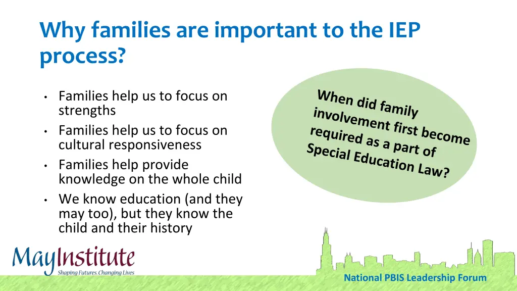 why families are important to the iep process