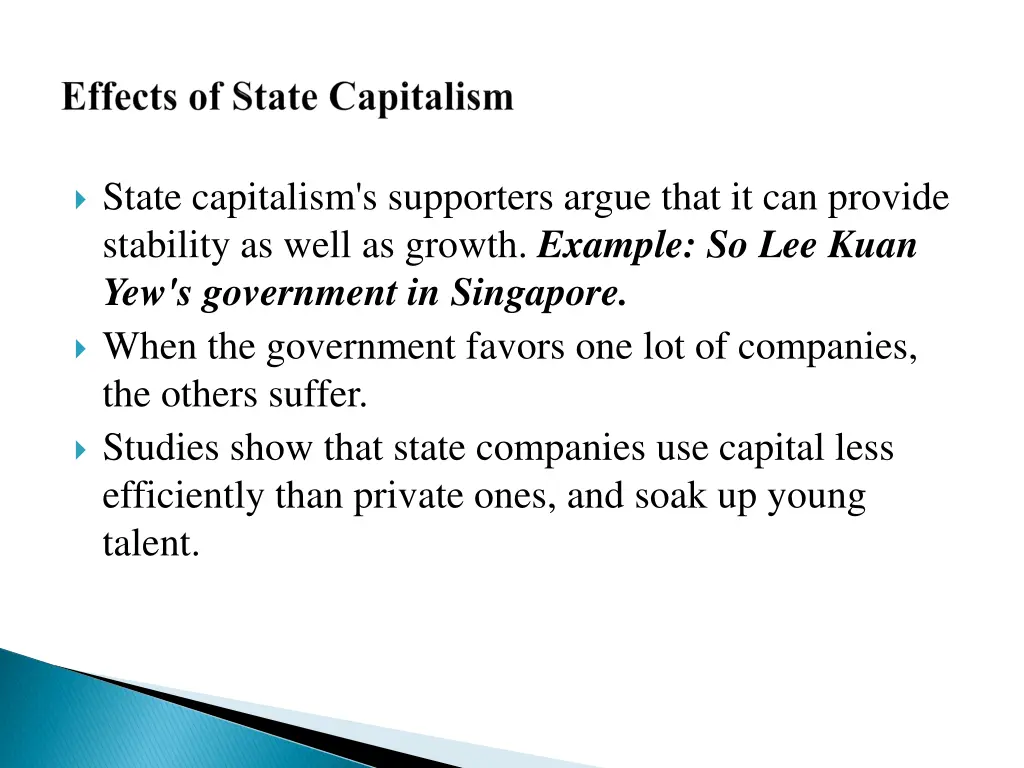 state capitalism s supporters argue that