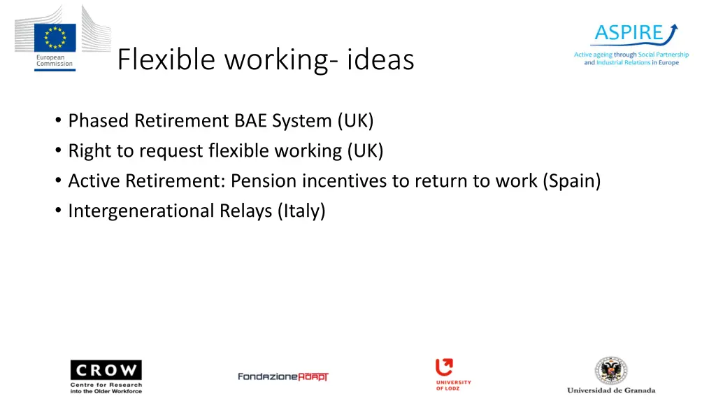 flexible working ideas