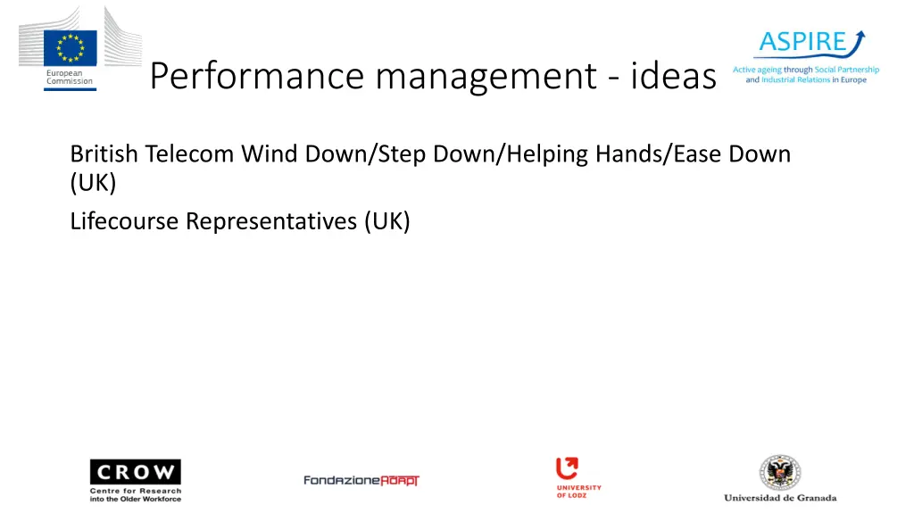 performance management ideas