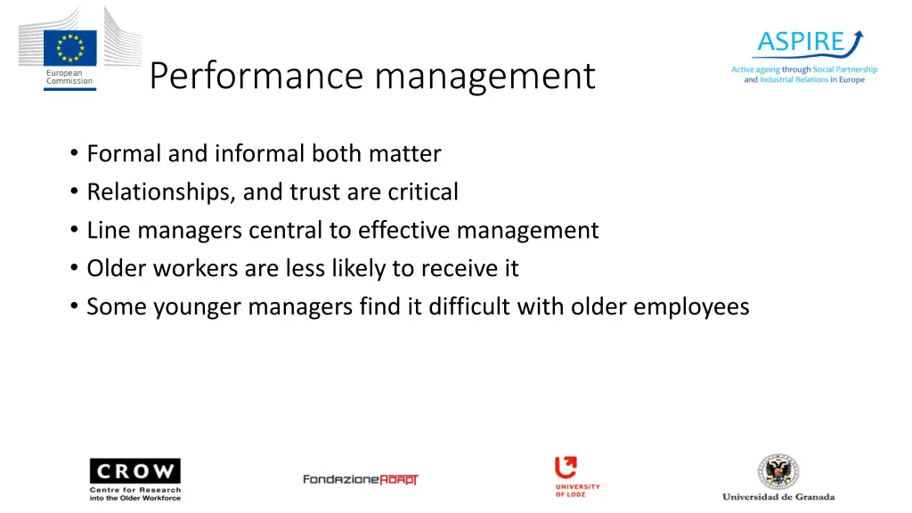 performance management