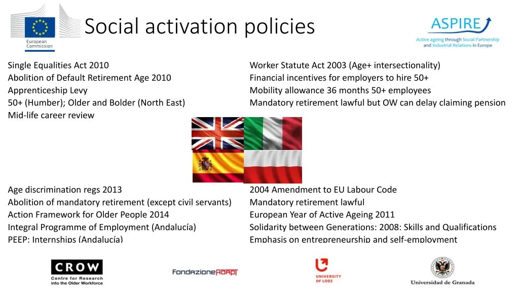 social activation policies