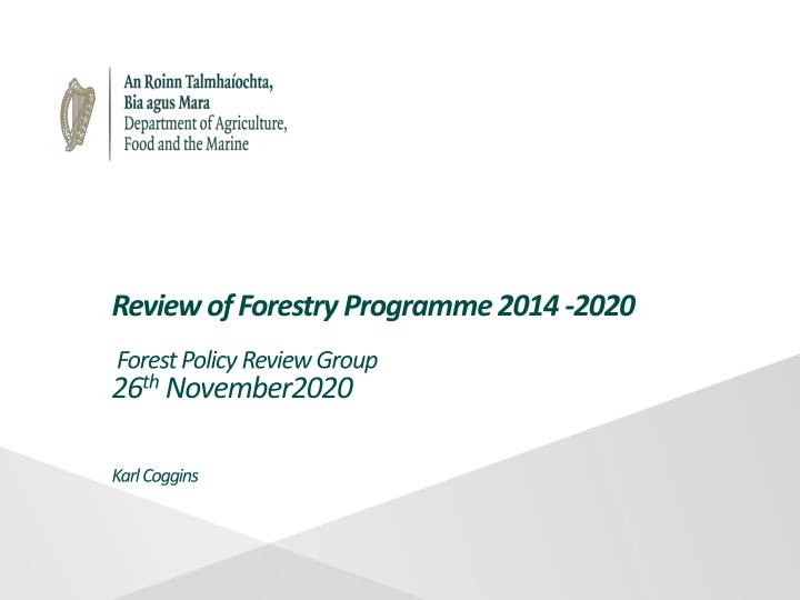 review of forestry programme 2014 2020