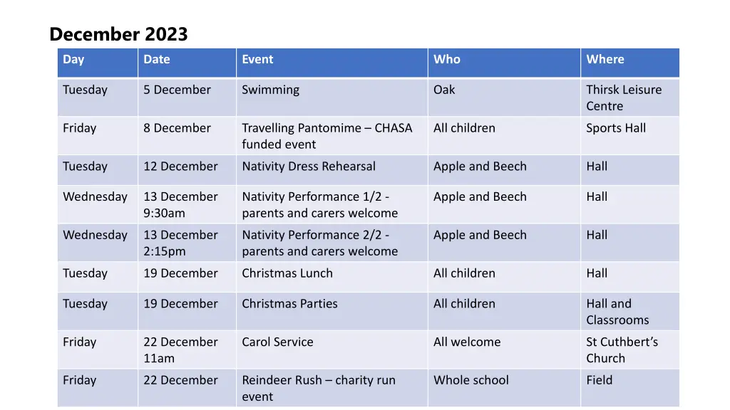 december 2023