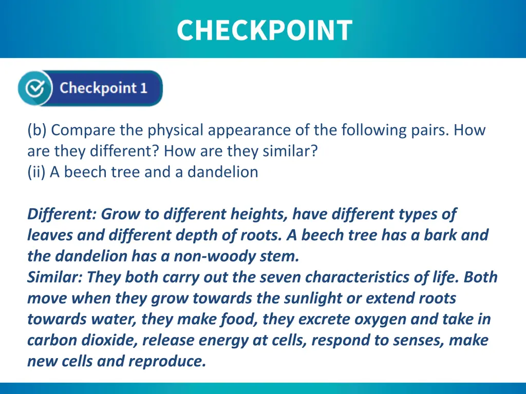 b compare the physical appearance 1