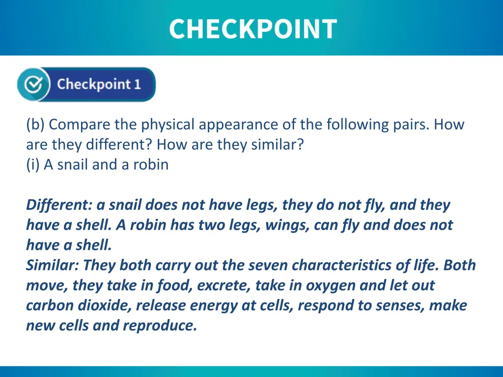 b compare the physical appearance