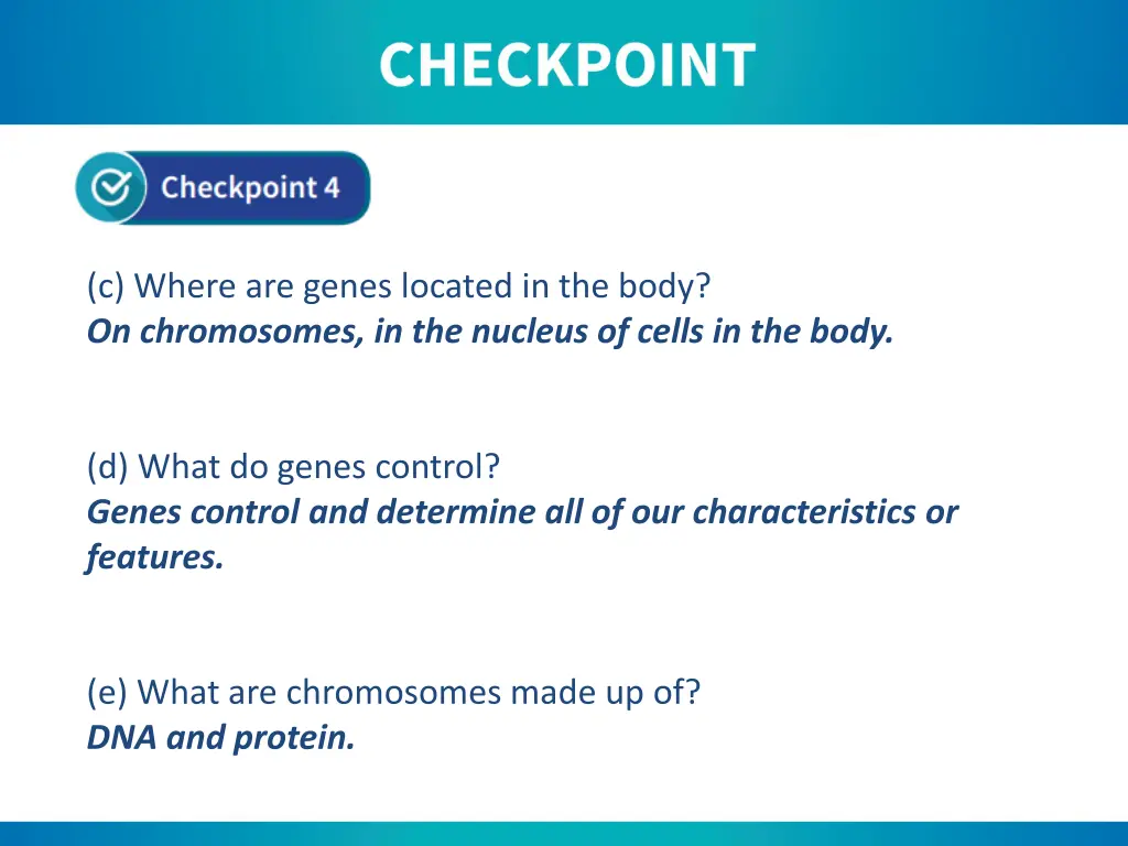 c where are genes located in the body