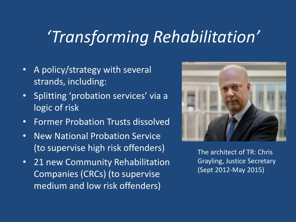 transforming rehabilitation