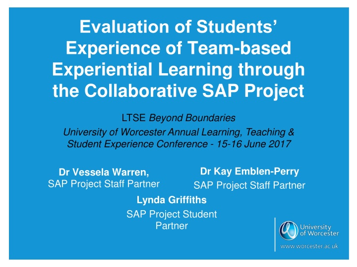 evaluation of students experience of team based