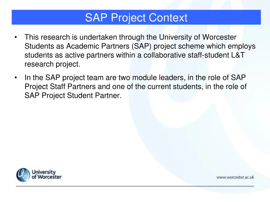 sap project context