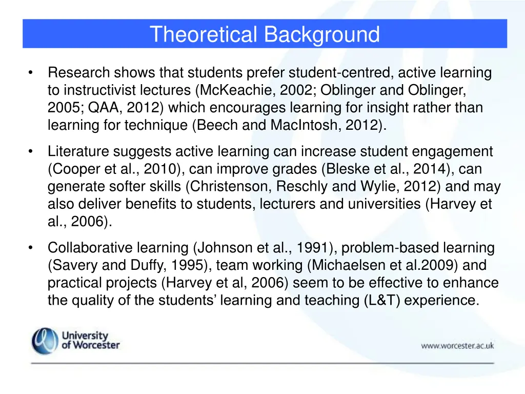 theoretical background