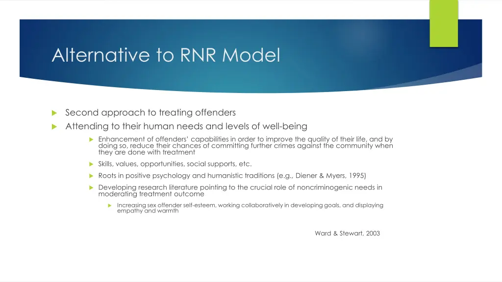 alternative to rnr model