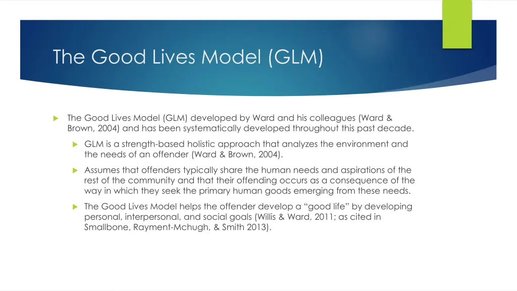 the good lives model glm