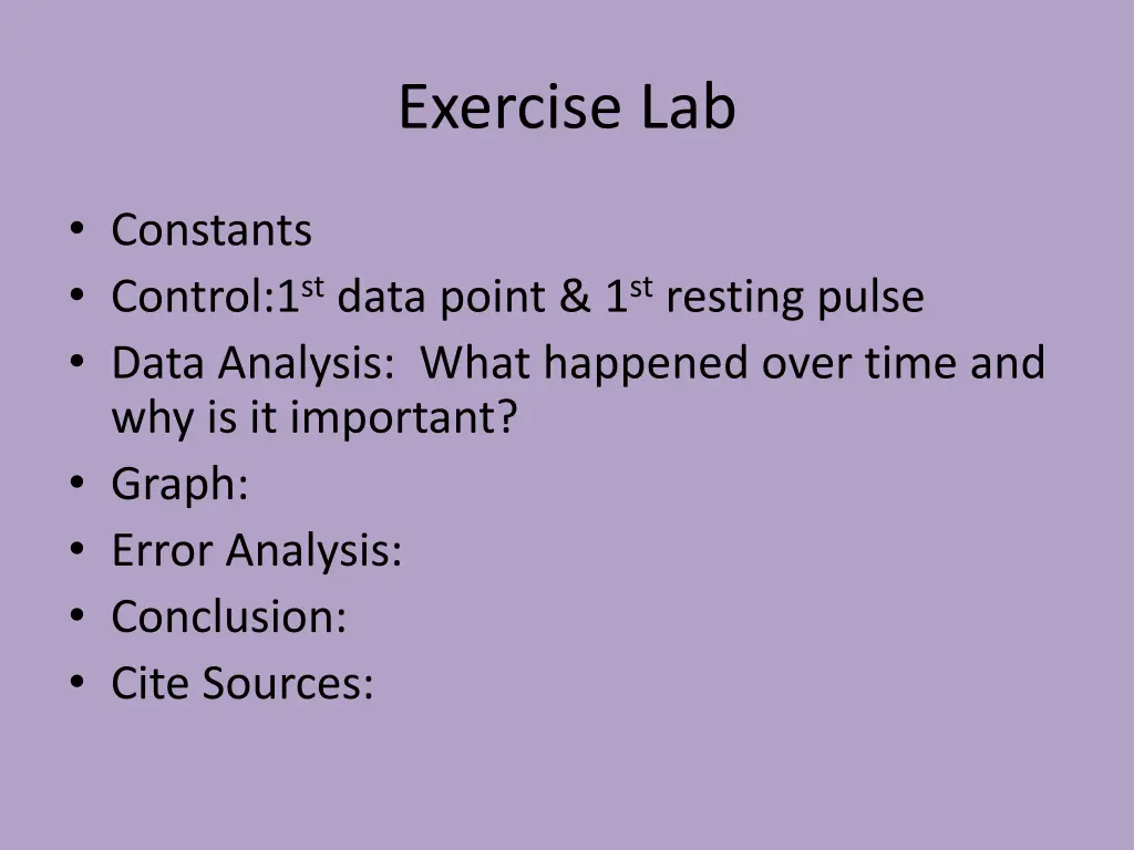exercise lab 1