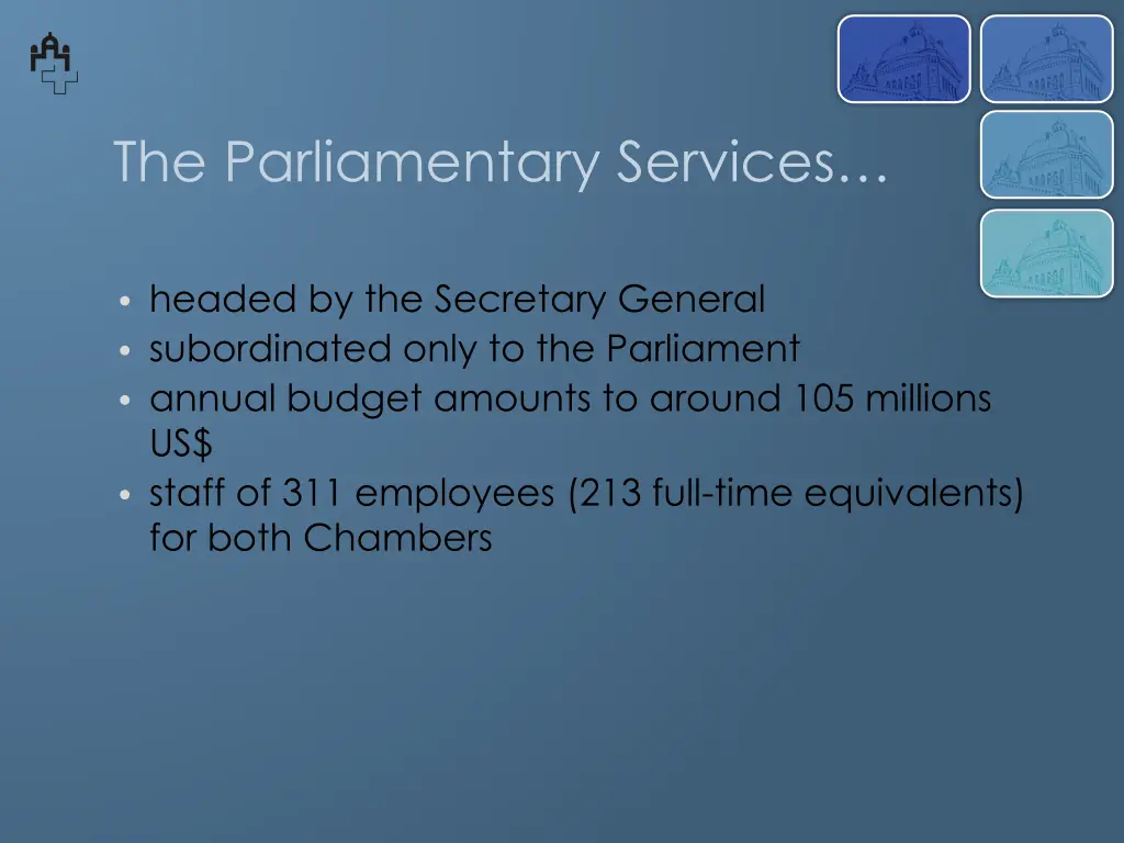 the parliamentary services 1