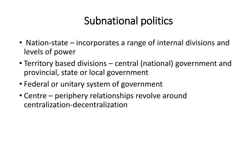 subnational subnational politics 1