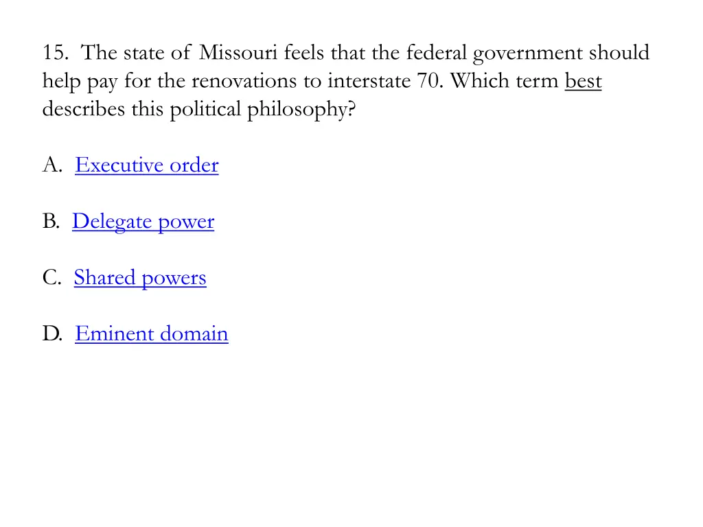 15 the state of missouri feels that the federal