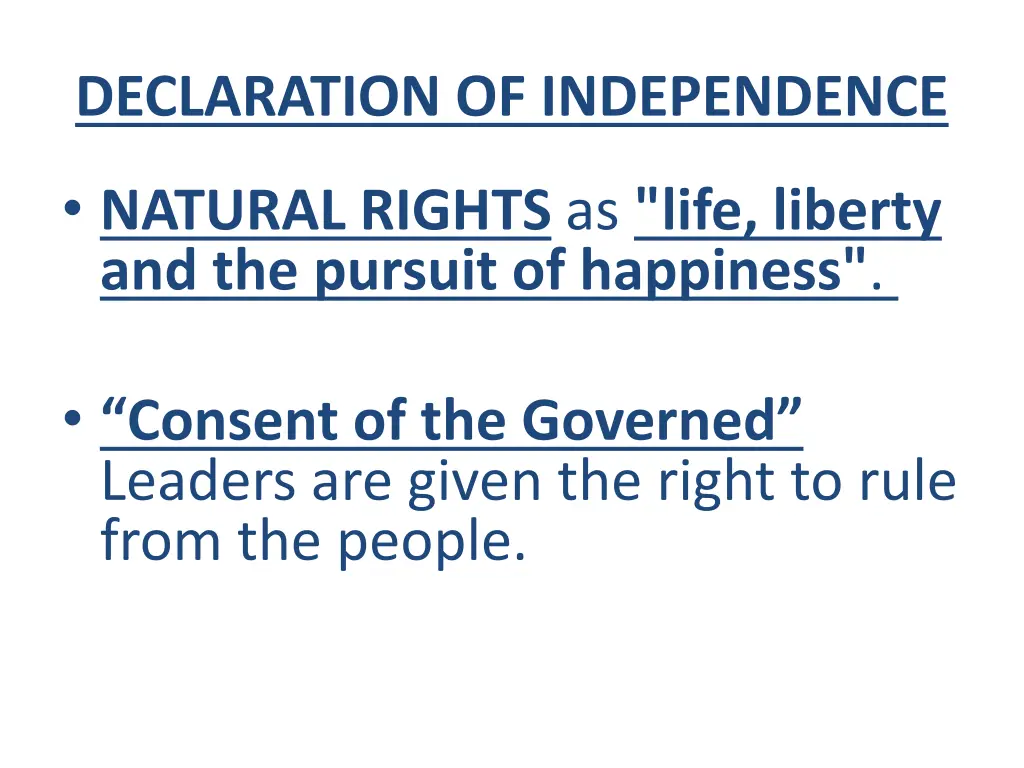 declaration of independence